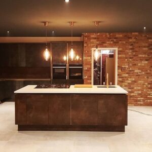 interior brick slip feature wall