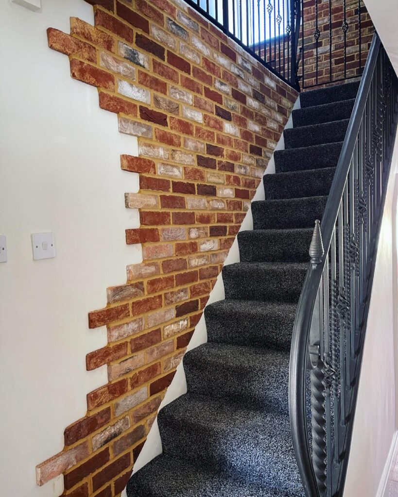 Brick effect tiles