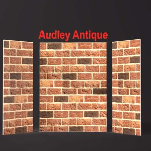 Fireplace Brick Panels - Audley -Antique -Red