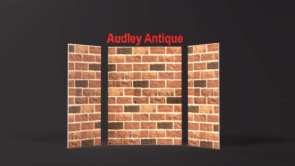 Fireplace Brick Panels - Audley -Antique -Red