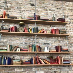 London weathered Yellow stock brick slips feature wall office