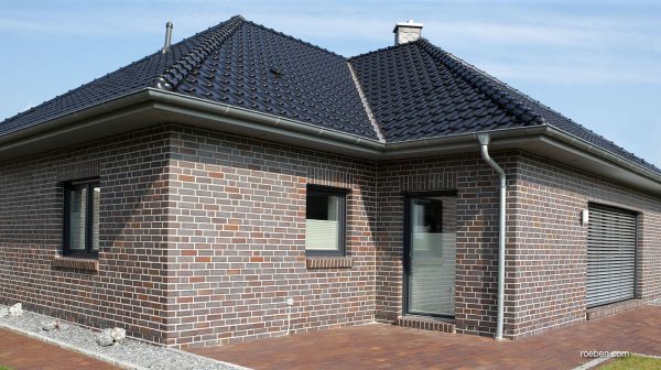 blue wirecut brick slips, brick tiles