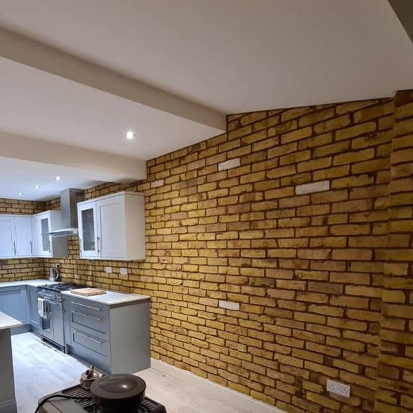 london yellow stock reclaimed kitchen brick slip
