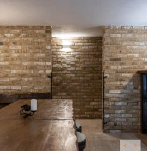 Sandalwood Brick Slips Feature Wall