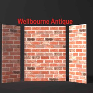 Fireplace Brick Panels-Wellbourne-red