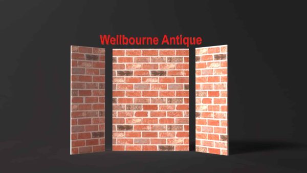 Fireplace Brick Panels-Wellbourne-red