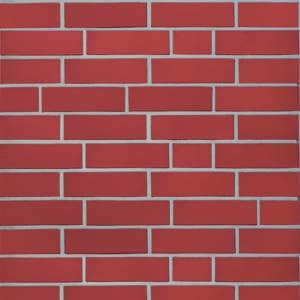 plain red smooth brick slip
